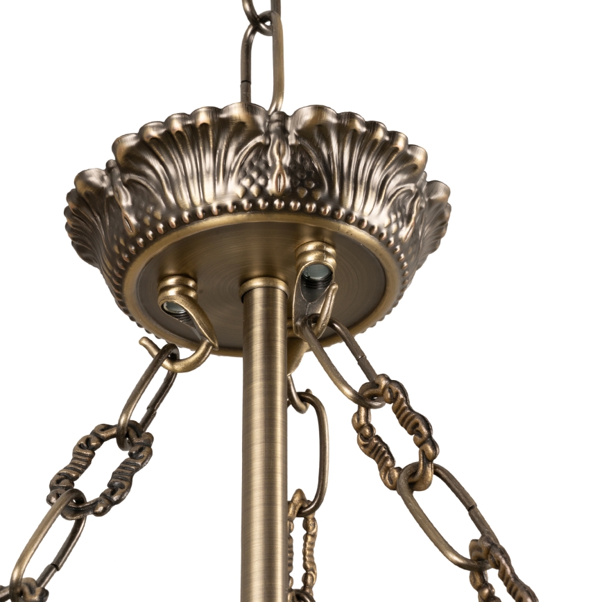 BRILAGI - Lustre com corrente DAHLIA 9xE27/40W/230V Ø 74 cm, latão