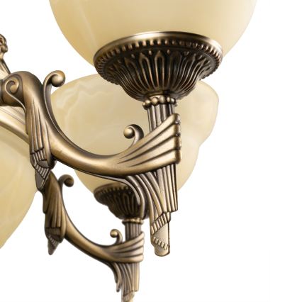 BRILAGI - Lustre com corrente DAHLIA 9xE27/40W/230V Ø 74 cm, latão