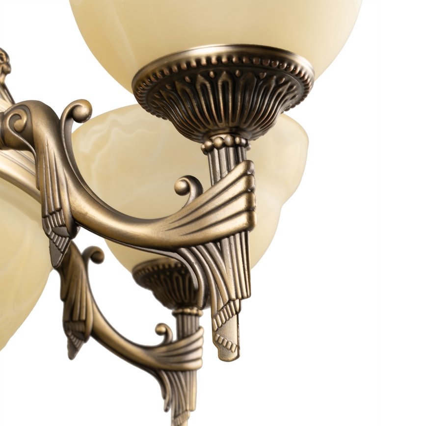 BRILAGI - Lustre com corrente DAHLIA 9xE27/40W/230V Ø 74 cm, latão