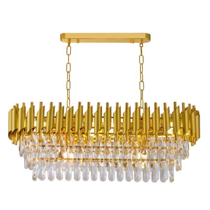 Brilagi - Lustre com corrente ECLIPSE 10xE14/10W/230V 78x28 cm dourado