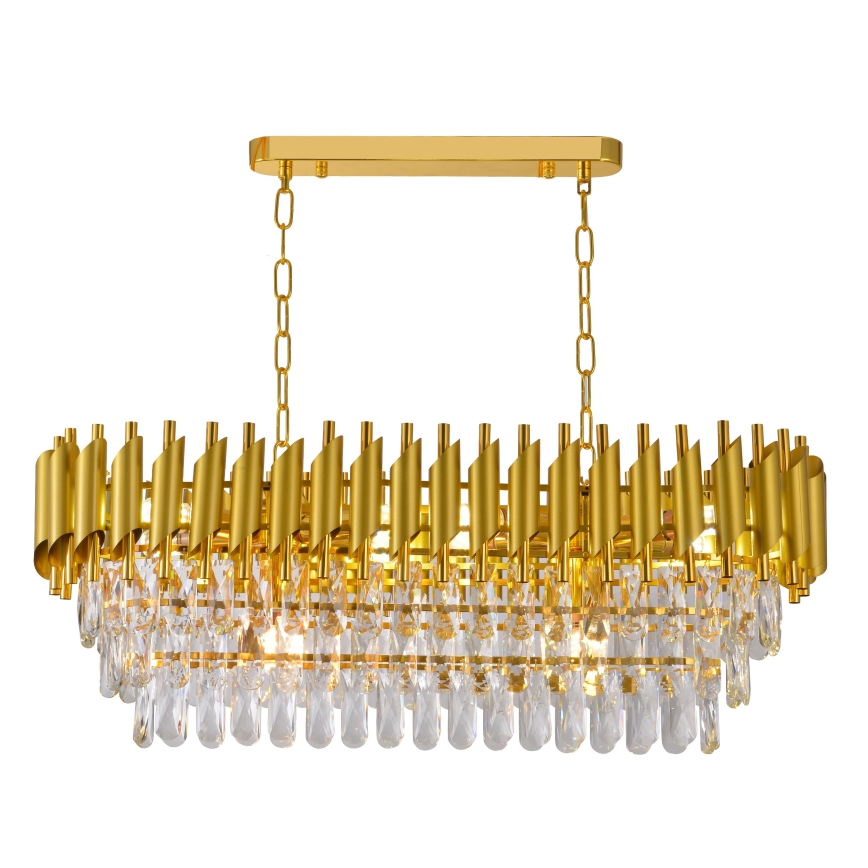 Brilagi - Lustre com corrente ECLIPSE 10xE14/10W/230V 78x28 cm dourado