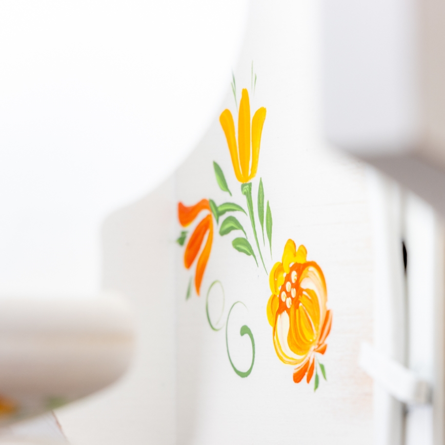 Brilagi - Lustre com corrente QUEEN 4xE14/40W/230V faia/creme