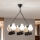 Brilagi - Lustre com corrente QUEEN 6xE14/40W/230V carvalho