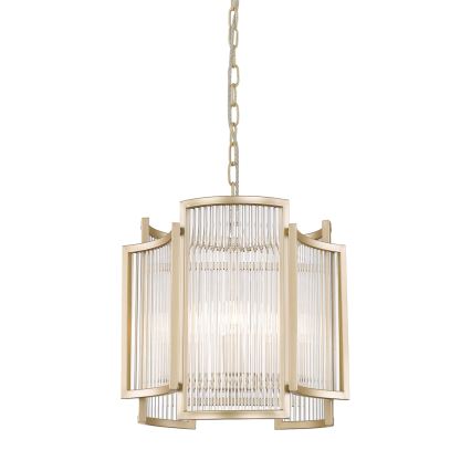 Brilagi - Lustre com corrente RAMOS 3xE14/60W/230V dourado
