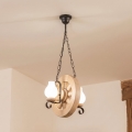 Brilagi - Lustre com corrente ROATA 2xE14/40W/230V carvalho