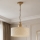 Brilagi - Lustre com corrente SAPHIRE 1xE27/15W/230V creme/dourado/pátina