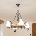 Brilagi - Lustre com corrente TIMONA 4xE14/40W/230V carvalho