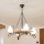Brilagi - Lustre com corrente TIMONA 4xE14/40W/230V carvalho