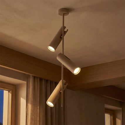 Brilagi - Lustre com haste BRANCH 3xGU10/30W/230V bege