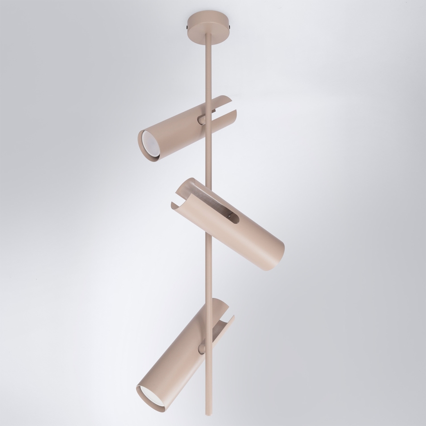 Brilagi - Lustre com haste BRANCH 3xGU10/30W/230V bege