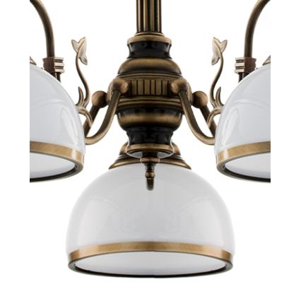 Brilagi - Lustre com haste TAURUS 5xE27/15W/230V Ø 70 cm bronze