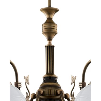 Brilagi - Lustre com haste TAURUS 5xE27/15W/230V Ø 70 cm bronze