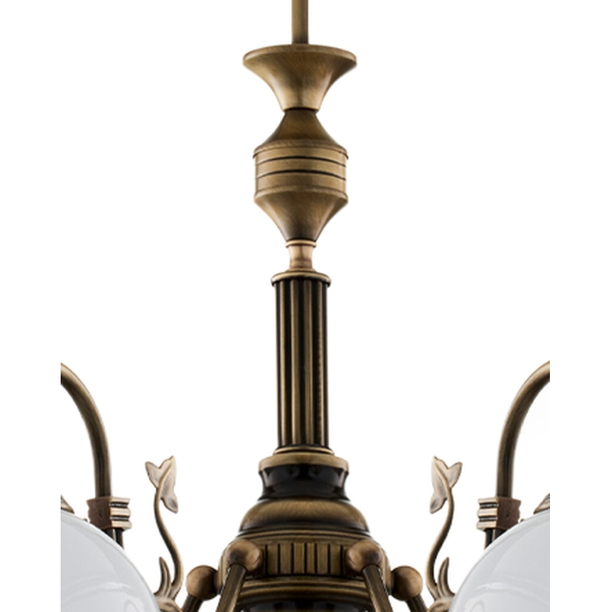 Brilagi - Lustre com haste TAURUS 5xE27/15W/230V Ø 70 cm bronze