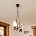 Brilagi - Lustre de corrente RUSTIC 2xE14/40W/230V carvalho