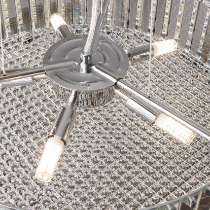Brilagi - Lustre de cristal LED suspenso por cabo GLAMOUR 5xG9/42W/230V
