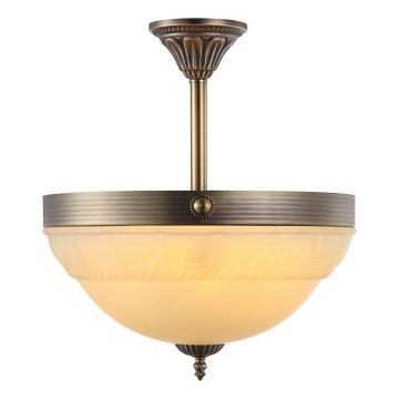 Brilagi - Lustre de haste DAHLIA 3xE27/40W/230V Ø 37 cm latão