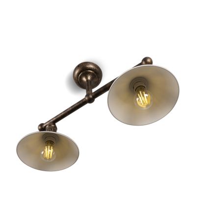 BRILAGI - Lustre de haste FORGE 2xE27/60W/230V cobre/pátina