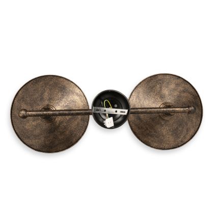 BRILAGI - Lustre de haste FORGE 2xE27/60W/230V cobre/pátina