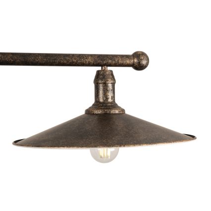 BRILAGI - Lustre de haste FORGE 2xE27/60W/230V cobre/pátina
