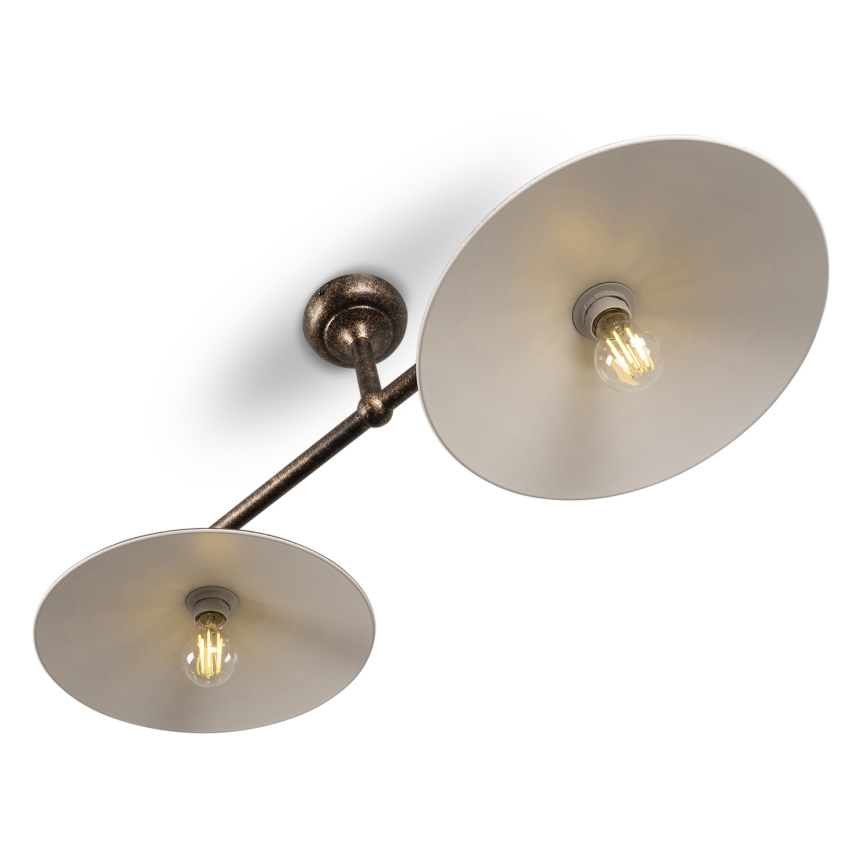 BRILAGI - Lustre de haste FORGE 2xE27/60W/230V cobre/pátina