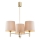 Brilagi - Lustre de haste MONTE 3xE27/15W/230V bege/dourado
