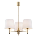 Brilagi - Lustre de haste MONTE 3xE27/15W/230V creme/dourado