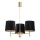 Brilagi - Lustre de haste MONTE 3xE27/60W/230V preto/dourado