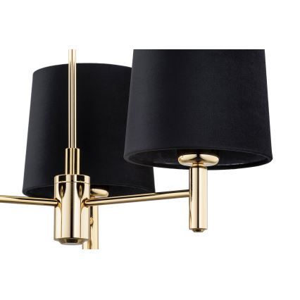 Brilagi - Lustre de haste MONTE 3xE27/60W/230V preto/dourado