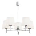 Brilagi - Lustre de haste MONTE 5xE27/15W/230V creme/cromado brilhante