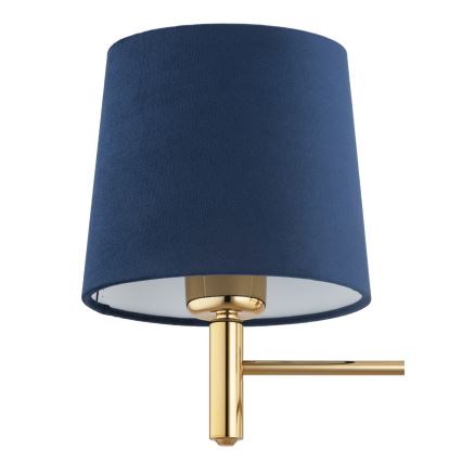 Brilagi - Lustre de haste MONTE 5xE27/60W/230V azul/dourado