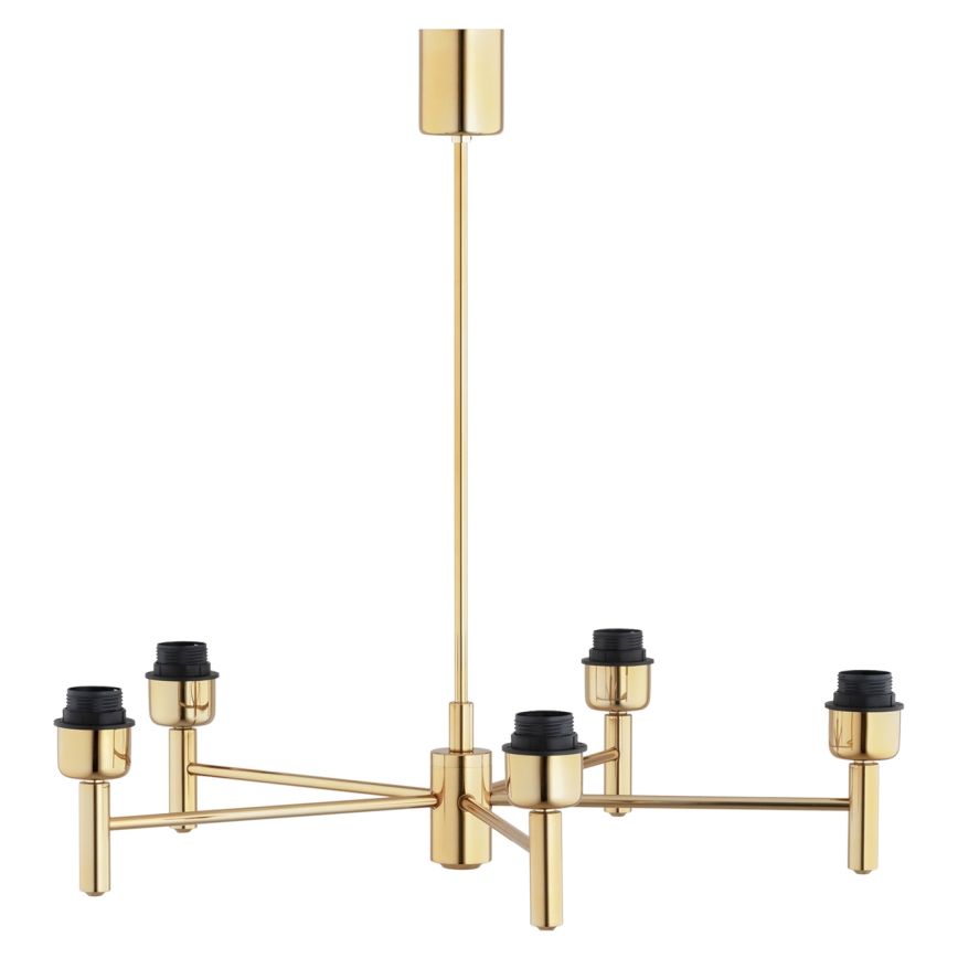 Brilagi - Lustre de haste MONTE 5xE27/60W/230V azul/dourado