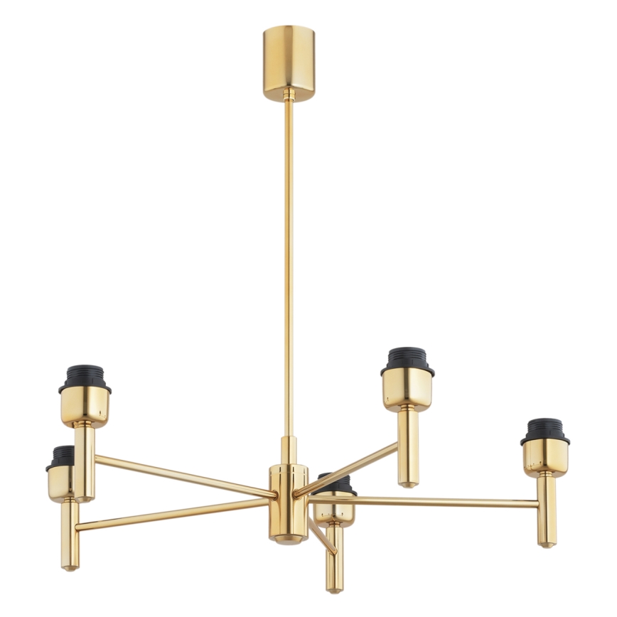 Brilagi - Lustre de haste MONTE 5xE27/60W/230V azul/dourado