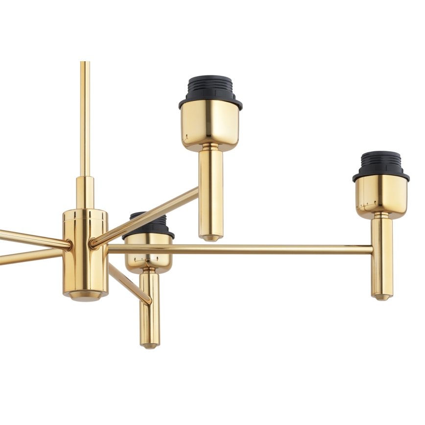 Brilagi - Lustre de haste MONTE 5xE27/60W/230V azul/dourado