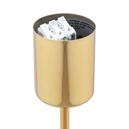 BRILAGI - Lustre de haste MONTE 5xE27/60W/230V bege/dourado