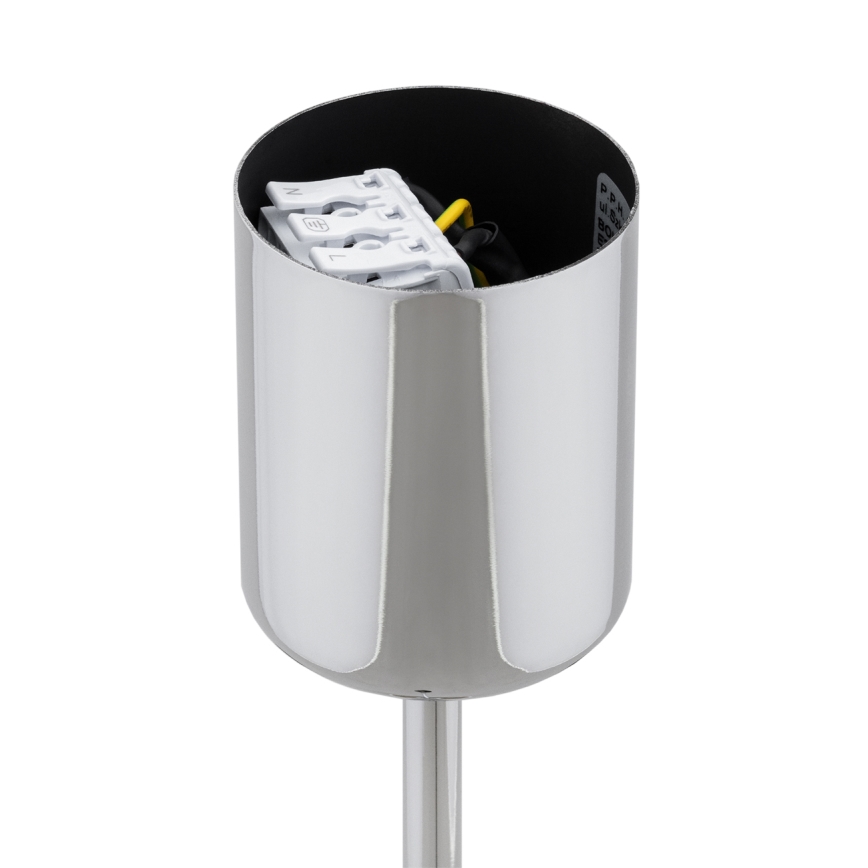 Brilagi - Lustre de haste MONTE 5xE27/60W/230V creme/cromado brilhante
