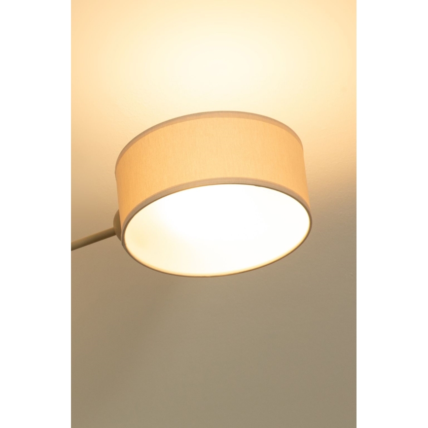 Brilagi - Lustre de montagem em superfície VIRGO 4xE14/40W/230V creme/dourado