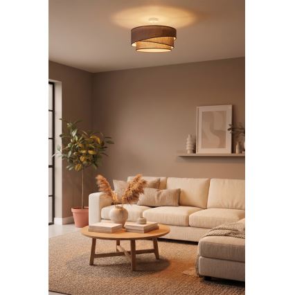 Brilagi - Lustre de sobrepor ARROW 1xE27/60W/230V Ø 45 cm castanho
