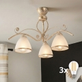 Brilagi - Lustre de Sobrepor LED ANTICO 3xE27/60W/230V pátina branca