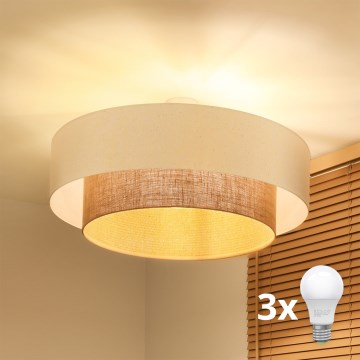 Brilagi - Lustre de Sobrepor LED Estilo Boho 3xE27/15W/230V Ø 80 cm