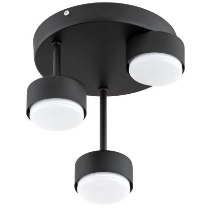 Brilagi - LED RGB+CCT Lustre de tecto de sobrepor dimerizável MONO 3xGX53/14W/230V 2700-6500K Wi-Fi Tuya preto
