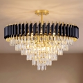 BRILAGI - Lustre de tecto aplicado ECLIPSE 12xE14/10W/230V Ø78 cm dourado/preto