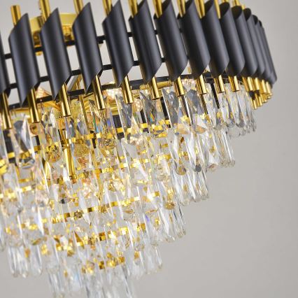 BRILAGI - Lustre de tecto aplicado ECLIPSE 12xE14/10W/230V Ø78 cm dourado/preto