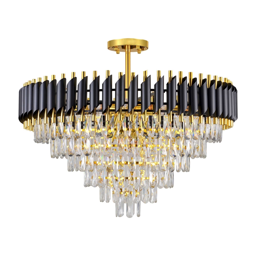 BRILAGI - Lustre de tecto aplicado ECLIPSE 12xE14/10W/230V Ø78 cm dourado/preto