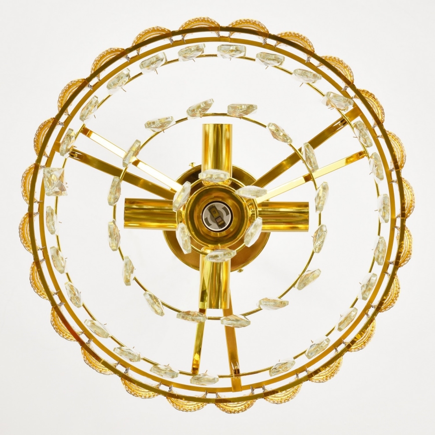 Brilagi - Lustre de tecto de montagem superficial CRISTAL 5xE14/40W/230V Ø 38 cm