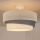 Brilagi - Lustre de tecto de montagem superficial TRIO 1xE27/60W/230V Ø 40 cm creme/cinza