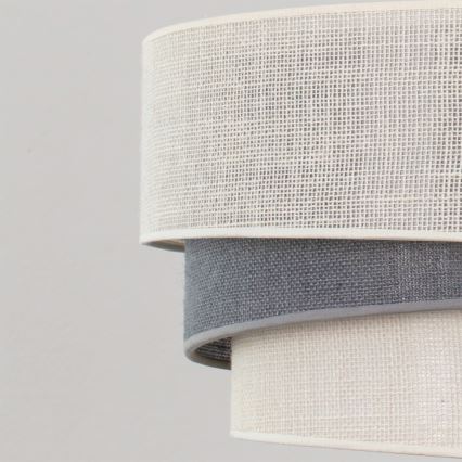 Brilagi - Lustre de tecto de montagem superficial TRIO 1xE27/60W/230V Ø 40 cm creme/cinza