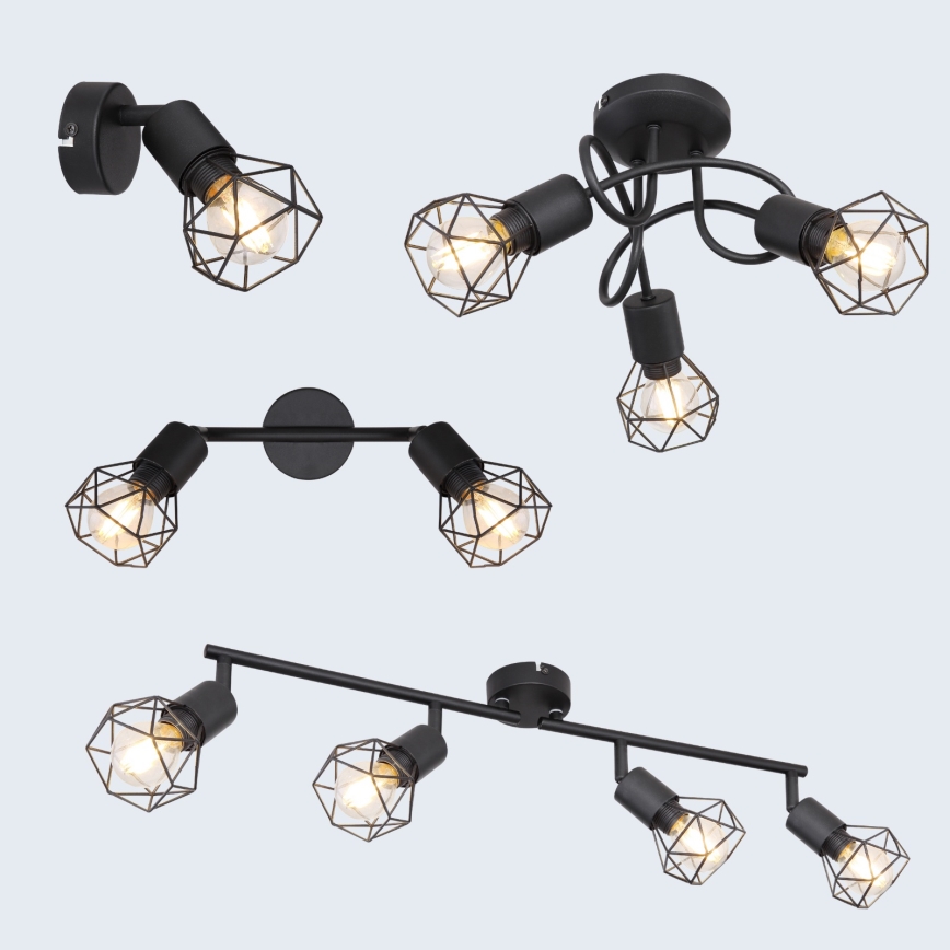 Brilagi - Lustre de tecto de superfície CAGE 3xE14/40W/230V