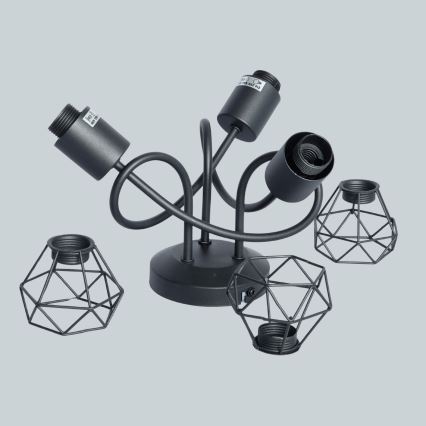 Brilagi - Lustre de tecto de superfície CAGE 3xE14/40W/230V