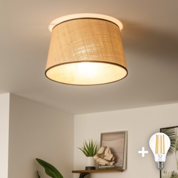 Brilagi - Lustre de Tecto LED CERIA 1xE27/40W/230V, diâmetro 35 cm, bege