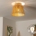 Brilagi - Lustre de tecto LED de superfície CERIA BOHO 1xE27/40W/230V, Ø 28 cm, castanho/carvalho